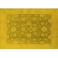 thumbnail image 1 of Ahgly Company Machine Washable Indoor Rectangle Oriental Yellow Traditional Area Rugs, 3' x 5', 1 of 4