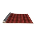 thumbnail image 2 of Ahgly Company Indoor Round Abstract Orange Modern Area Rugs, 4' Round, 2 of 4