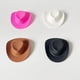 thumbnail image 3 of Mini sombrero de muñeca de vaquero para niñas, accesorios para muñecas, juguetes para niños, regalos pequeños para Barbie, 10 piezas, rosa, blanco, marrón, 3 of 3