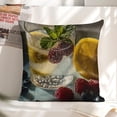 thumbnail image 3 of lemon berries water Linen toss pillowcase decoration pillowcase gifting preferred 18x18 inch cushion cover 4 sets sofa pillowcase sofa bedroom living room car, 3 of 4
