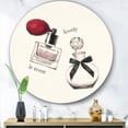 thumbnail image 3 of Designart 'Lovely Glamorous Parfum ' Glam Metal Circle Wall Art, 3 of 3