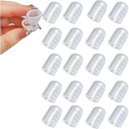 Silicone Anti-Chafing Toe Protectors, Silicone Breathable Toe Cap, Silicone Toe Protector, Toe Protectors Caps for Corns, Good for Hiking, Walking, Running (20PCS)