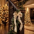 thumbnail image 6 of Christmas Ribbon Wreath Bows for Front Door and Tree Decor, Sturdy Polyester, Indoor Outdoor Holiday Decoration, Assorted Colors, 2-Pack, 6 of 6