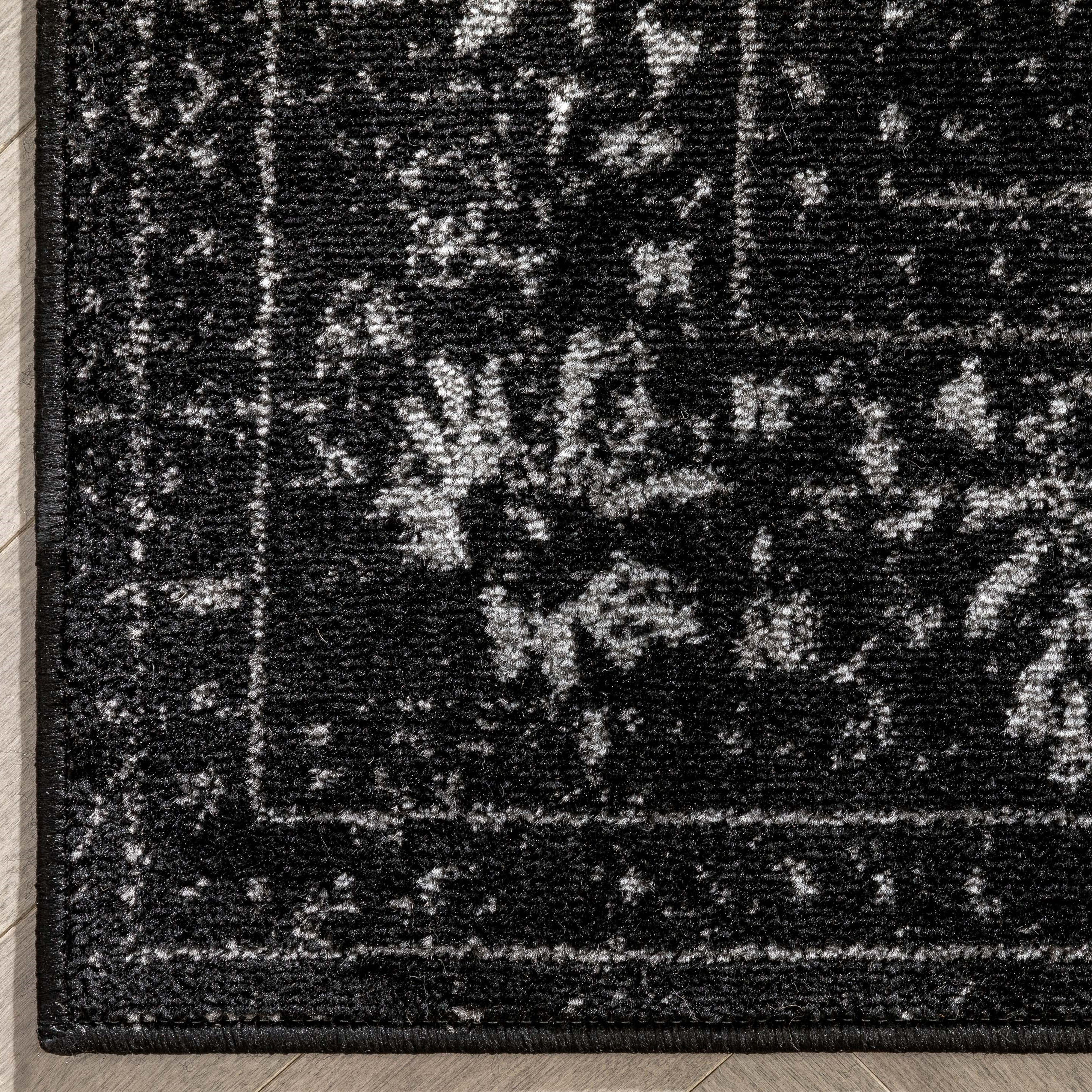 Well Woven Zazzle Argos Vintage Oriental Black 3'11" x 5'3" Area Rug
