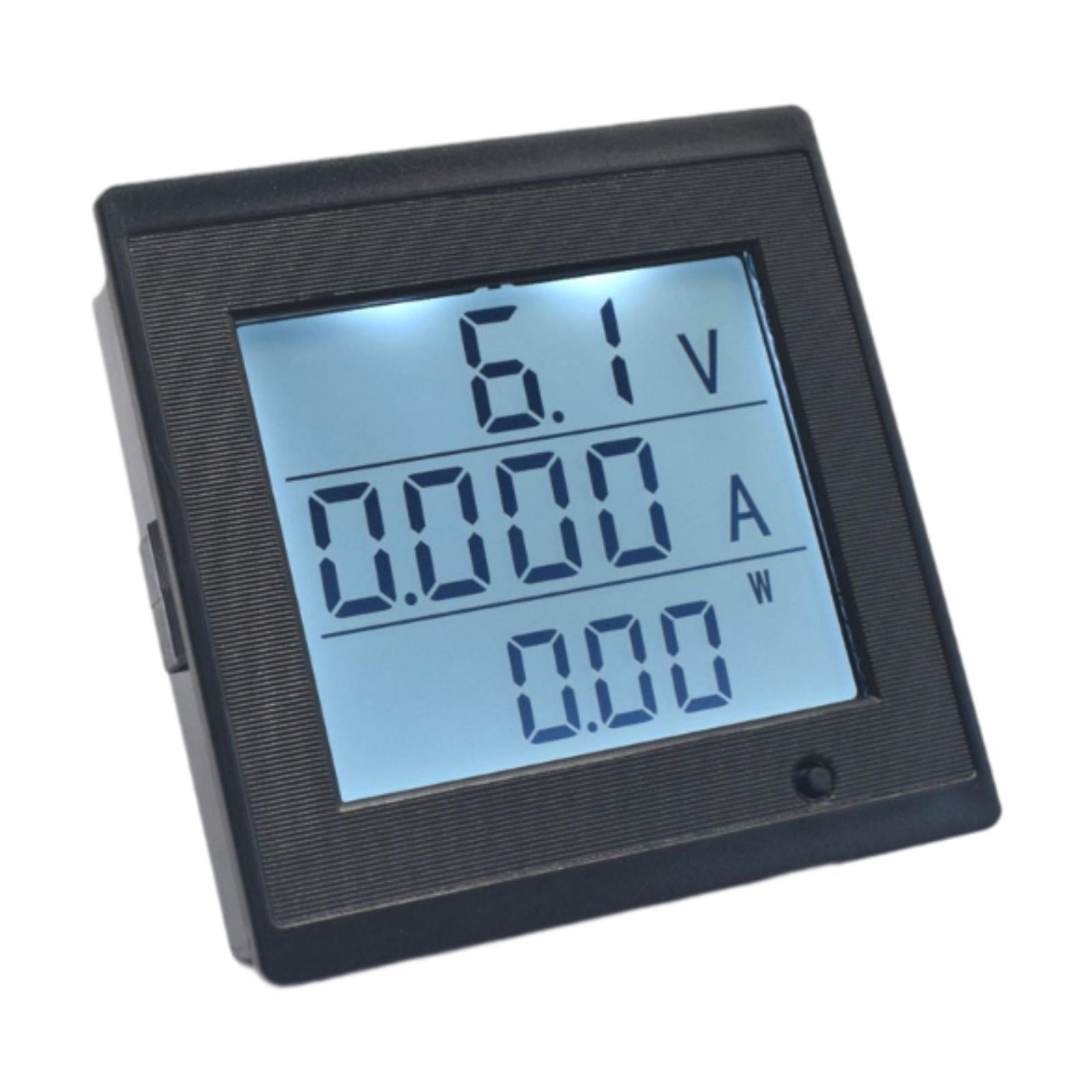 Digital Voltmeter Ammeter Power Meter LCD Display Compact Overload Protection for Electrical Measurement Tool