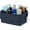 Blue, variant on Travel Makeup Bag, Large Capacity Fold Down Cosmetic Bag for Women, Waterproof PU Leather, Pull Open Toiletry Bag with Compartments, for Skincare, Brushes & Travel Essentials