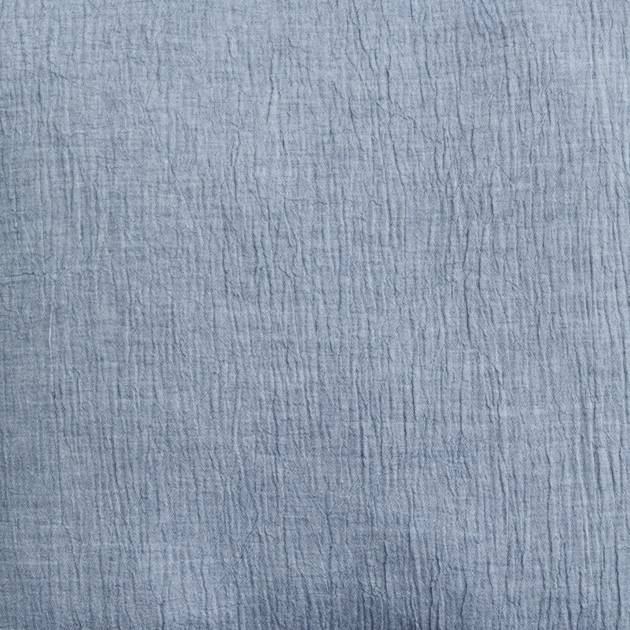 (2 pack) Better Homes & Gardens 22" x 22" Washed Indigo Blue Cotton Gauze Fringe Decorative Pillow