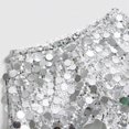 thumbnail image 5 of MIXUE Women Sparkly Shorts Elegant Mini Shorts Partywear Shorts Low Rise Sparkly Night Glitter Club Sequin Palazzo, 5 of 8
