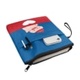 thumbnail image 3 of HELLHERO Book Sleeve Protector Pouch Book Carrying Case Polyester Fabric Pocket Reusable with Waterproof Carrying Book Case, Hat Pig, 3 of 8