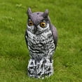 thumbnail image 3 of Statue de Hibou Réaliste Résistante aux Intempéries Sculpture de Hibou Inaltérable pour la Maison, 3 of 9