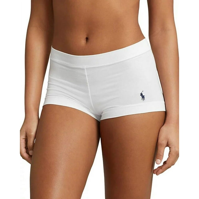 Polo Ralph Lauren Mid Rise Girl Shorts - 4P2022 (White Cloud, L)