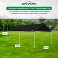 thumbnail image 3 of Caravan Canopy Domain 10 x 20' Straight Leg Instant Canopy Set w/Sidewalls, 3 of 9