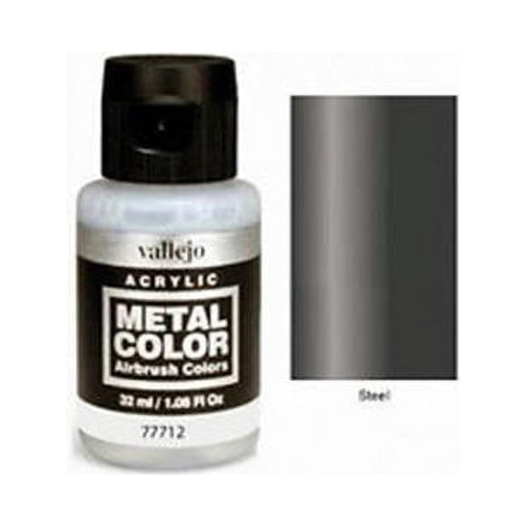 Acrylicos Vallejo VJP77712 32 ml Steel Metal Color Paint