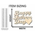 thumbnail image 2 of Happy Father's Day Unfinished Wood Cutout DIY handmade Craft 18" / 1/4", 2 of 3