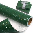 thumbnail image 1 of Rollo de papel para envolver regalos MAMUNU, 43 x 10 m, diseño de lámina verde, 1 of 9
