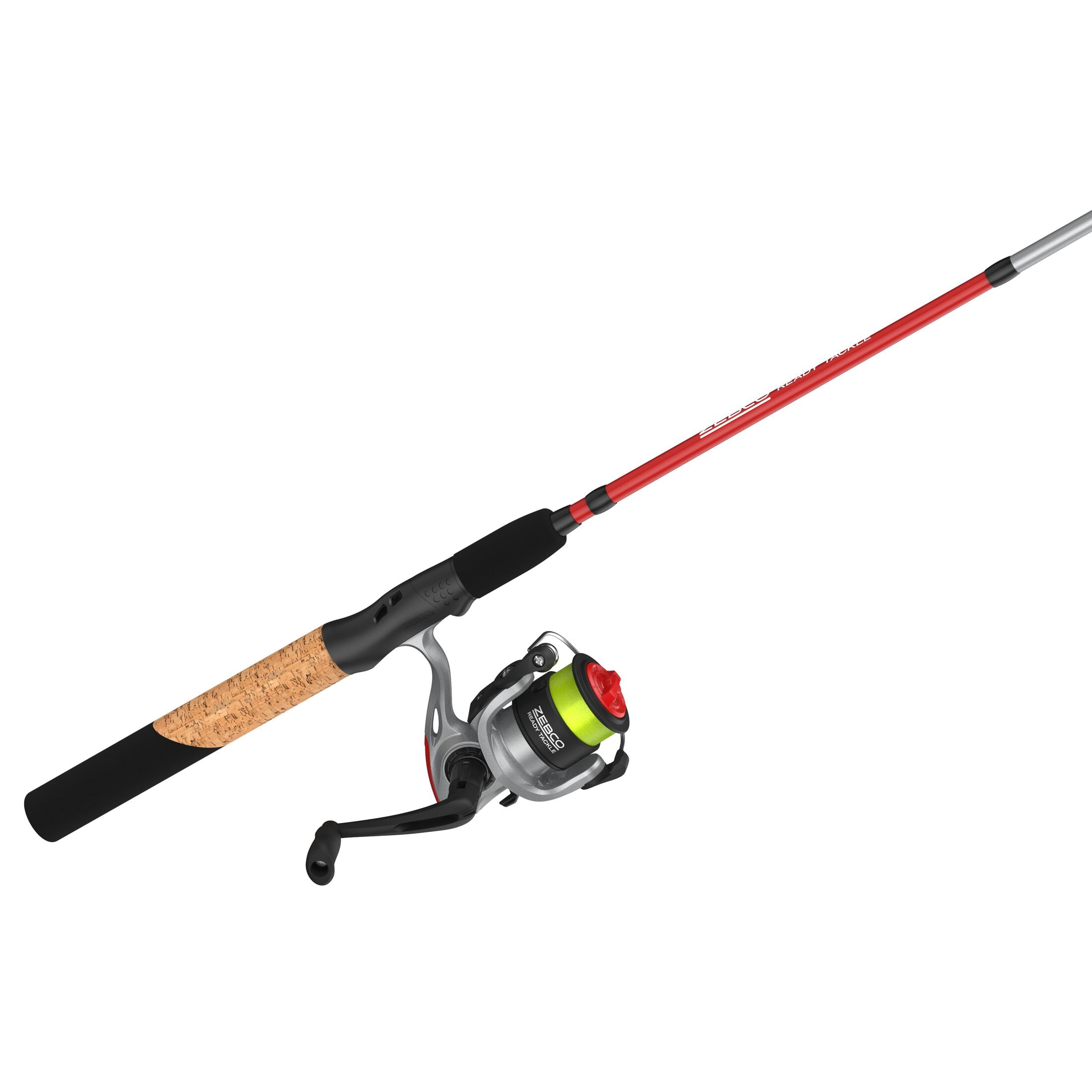 Zebco Ready Tackle Crappie Spinning Combo, 6-Foot 6-Inch, 2-Piece Fishing Rod, Size 10 Reel, 4-Pound Line, 21-Piece Tackle Kit
