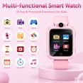 thumbnail image 3 of Kids Smart Watch with 90° Rotatable Camera, 26 Educational Games, Music Player, No App Required, Smartwatch for Boys and Girls Ages 5-12, Pink, 3 of 10