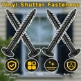 thumbnail image 2 of Sylvtty 18/36/50Pcs Vinyl Shutter Fasteners Shutter Spikes UV Resistant Simple Installation Universal Window Shutter Screws Window Panel Pins, 2 of 7