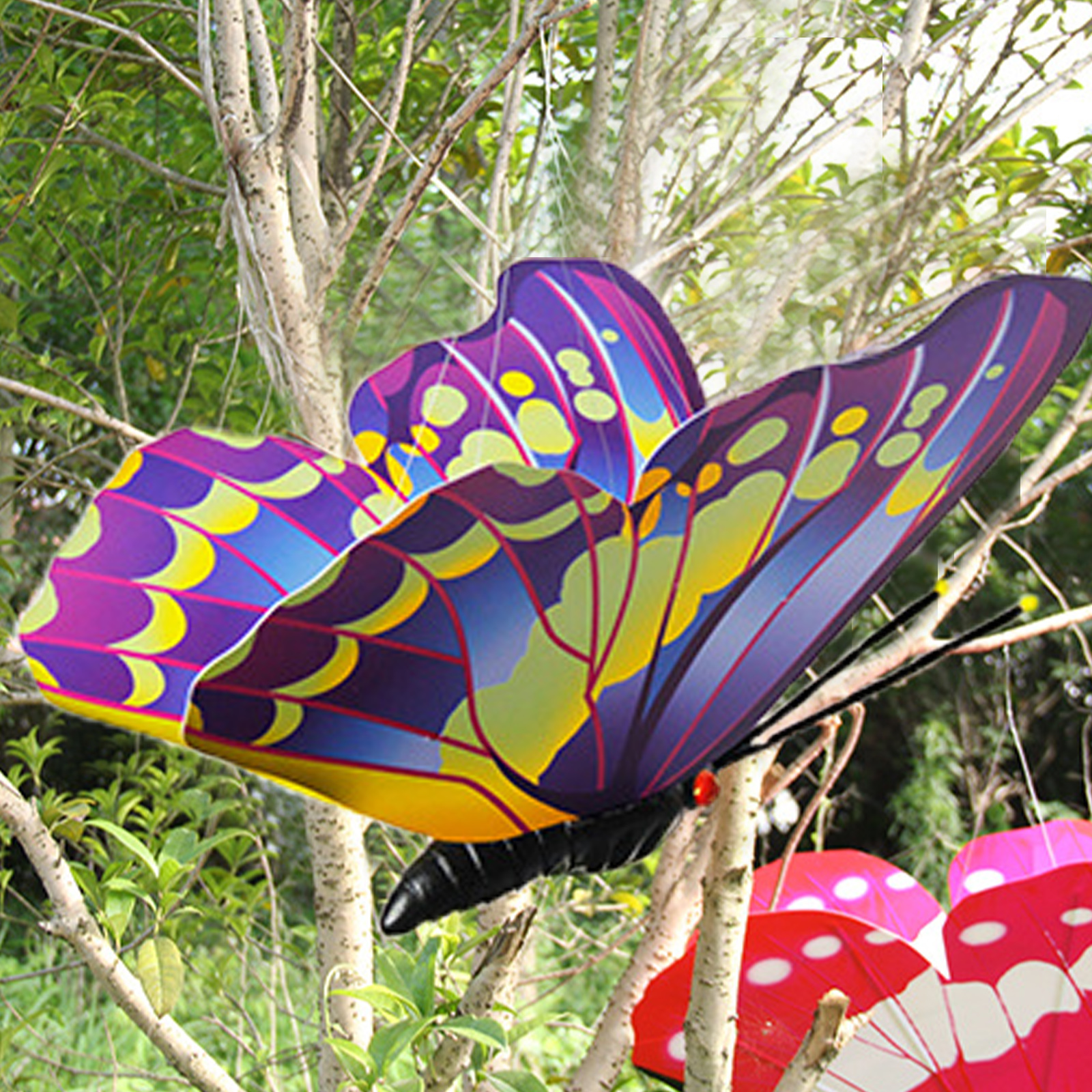 10 Papillons De Jardin Colorés Sur Tiges - Décoration 3D Pour Jardin, Pots De Fleurs, Bouquets