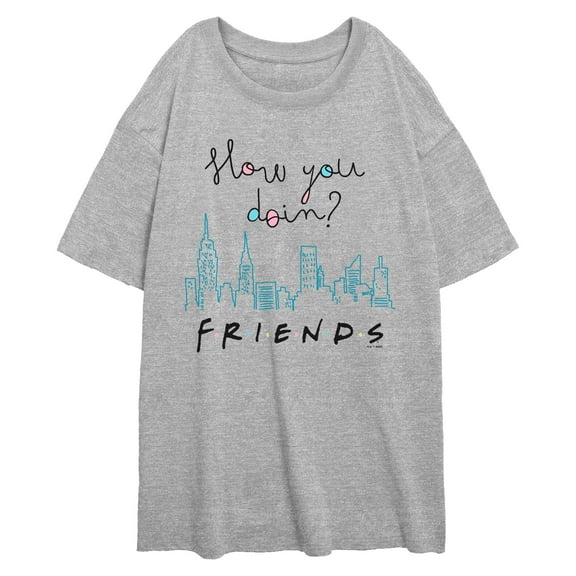 Juniors Friends How You Doing Quote T Shirt