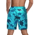 thumbnail image 4 of Goofa World Turtle Day Printed Men's Swim Trunks Board Shorts Quick Dry Mens Swimming Trunks with Compression Liner,Breathable Fit Hawaii Beach Shorts-Medium, 4 of 9