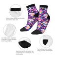 thumbnail image 5 of Pofeuu cute rainbow mushroom Skull Print 30cm Socks, Adult Running Hiking Socks for Youth and Adult, 5 of 7