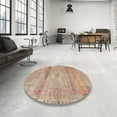 thumbnail image 4 of Ahgly Company Machine Washable Indoor Square Traditional Rust Pink Area Rugs, 6' Square, 4 of 7