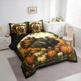thumbnail image 3 of Manfei Thanksgiving Turkey 7-Piece Twin Bedding Sets,Autumn Fall Pumpkin Bedding Comforter Set,Country Farmhouse Cabin Sheet Sets For Child,Luxury Bedroom Decor Reversible, 3 of 8
