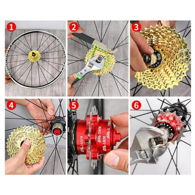kurtrusly Kit de Conversion de Vélo 13T Volant à Vitesse Unique en Alliage d'Aluminium Freehub Argent