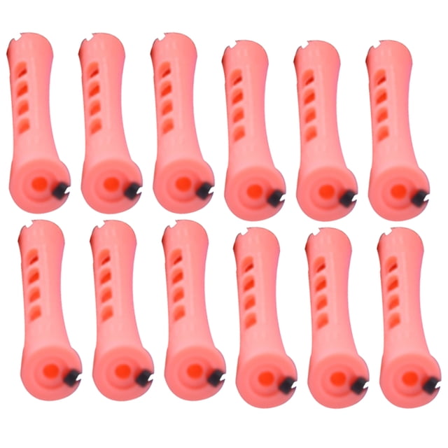 Vogacara Paquete de 48 rizadores de pelo para peluquería, estilo tonto, para pelo corto y medio Cuidado del cabello 6 concha rosa 12 piezas Vogacara CE011428-08B