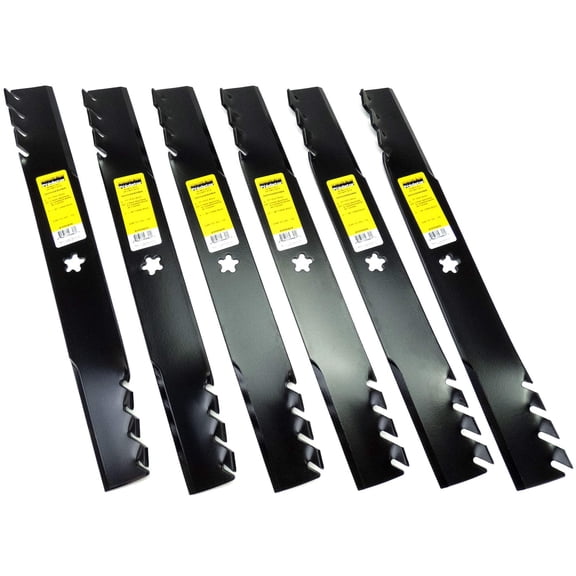 (6) Toothed Blades for Husqvarna 61" EZ 5224, 6124, MZ 6125, 6128 539113312