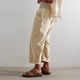 thumbnail image 3 of Pantalones harem vaqueros para mujer: pantalones vaqueros acampanados de corte holgado y cintura fruncida, 3 of 8