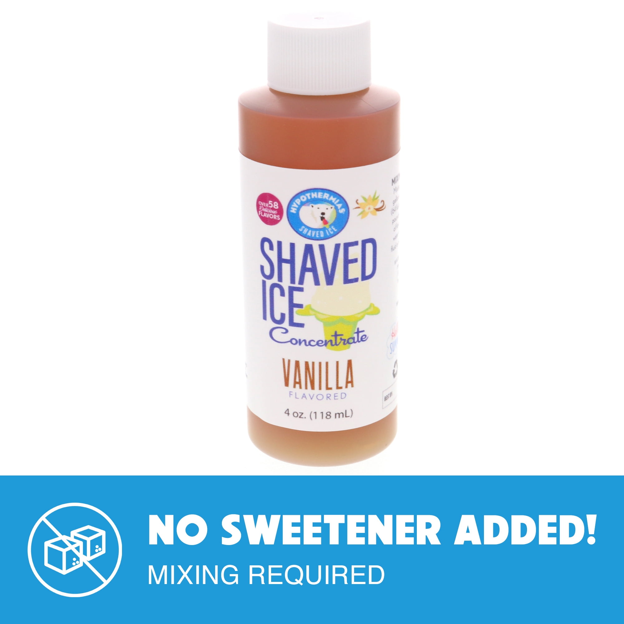 Hypothermias 🍧 Vanilla Shaved Ice and Snow Cone Unsweetened Flavor