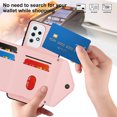 thumbnail image 2 of Allytech Galaxy A33 5G Wallet Case with Hand Wrist, Luxury PU Leather Shockproof RFID Blocking Cards Slots Stand Magnetic Closure Phone Case Cover for Samsung Galaxy A33 5G, Pink, 2 of 8
