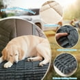 thumbnail image 3 of Eurhowing Backseat Pet Bed Mat, Dog Bed for Car Back Seat, Non-Slip Furry Dog Covers Pet Mat, Fit for Backseat Extenders and Seat Covers (Dark Gray, 24.8" x 54"), 3 of 10