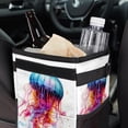 thumbnail image 6 of Jellyfish Foldable, with Lid, Leak-Proof, Hanging Storage Bag Car Trash Can - Car Garbage Can - Trash Can for Car, 6 of 6