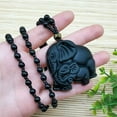 thumbnail image 5 of GKNET Black Obsidian Wealth Mother Elephant Pendant Necklace Men Women Party Acces_yi, 5 of 6