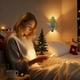 thumbnail image 5 of Luz Nocturna Navideña Enchufable | Luz Led Nocturna Giratoria de 360° y Cálida de 3000 K para Niños | Decoración Navideña de Plástico Multicolor | Regalo Navideño de Bajo Consumo para Fiestas y Dormi, 5 of 6
