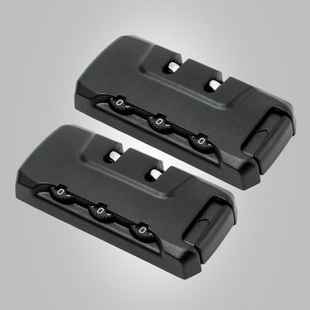 Worgeous 2 PCS Suitcase Locks Combination Password Fixed Lock Travel 2pcs Black