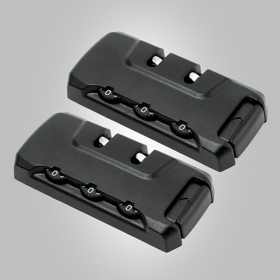 Worgeous 2 PCS Suitcase Locks Combination Password Fixed Lock Travel 2pcs Black