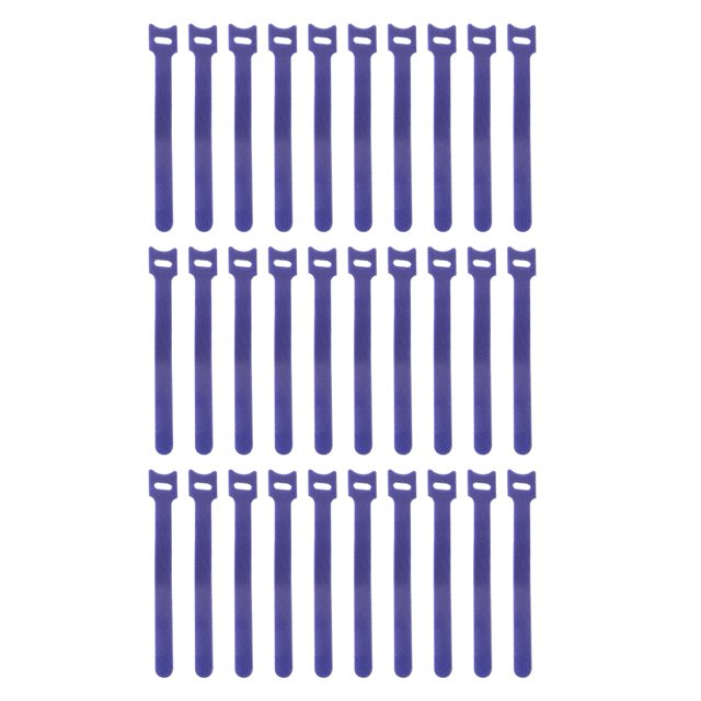 Hook Loop Cable Organizer 30pcs Reusable Cable Organizer Tape Tangle-free Fastener Strap