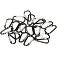 thumbnail image 5 of JINLONG 20-Pack 2.5 Inch D-Shape Aluminum Carabiner Clips, Spring Snap Lock Hooks for Keychains, Black, 5 of 5