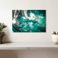 thumbnail image 2 of Elephant Stock Abstract Teal Wall Art - Horizontal Canvas Wall Art - Living Room Wall Decor - Abstract Canvas - Teal And Turquoise Decor - 12" x 8", 2 of 8