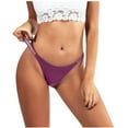 thumbnail image 2 of HWRETIE Women Fashion Sexy Soild Mid Waist G-String Panties Briefs Underwear Bikini, 2 of 6