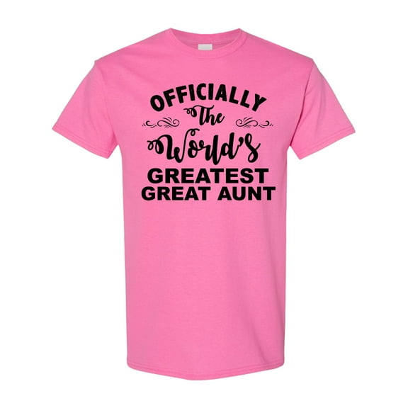Inktastic Officially the World's Greatest Great Aunt T-Shirt