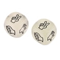 thumbnail image 3 of Juego de dados Sunnimix Adivinar los dedos 2 piezas Color Blanco, 3 of 7
