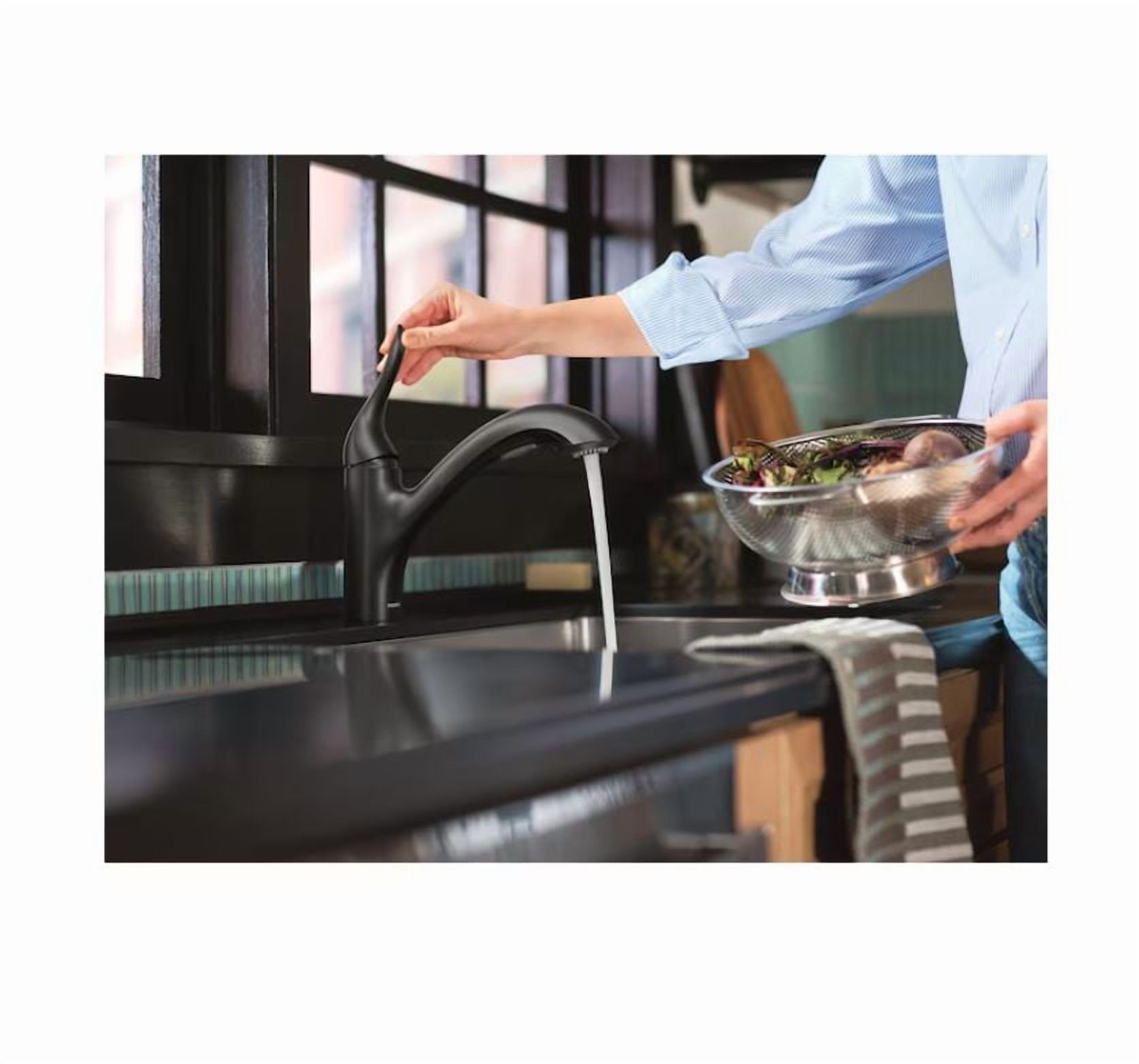 Moen 87931BL Koa One-Handle Pullout Kitchen Faucet, Matte Black