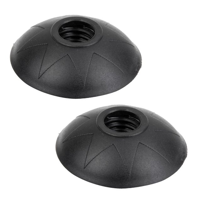 Cesta redonda De protección De goma negra Soledad 2x Bastón De escalada para Senderismo Bastón De trekking