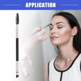 thumbnail image 2 of Vocoste 1pcs Soft Double Sided Eyebrow Brush Angled Eye Brow Brush Eyelash Extension Brush Silver Tone Black, 2 of 7