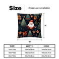 thumbnail image 5 of Christmas Tree Pillow Covers with Unique Patterns - Set of 2, Chair Pillow Covers for Sofa, Couch, Bed - Available in 16x16, 18x18, 20x20 Inches for Home Decor and Gifts, 5 of 6